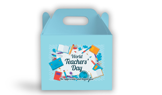 Books Personalised Gable Favour Box