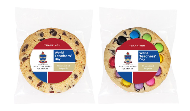 School Colours Teachers Day Personalised Cookies