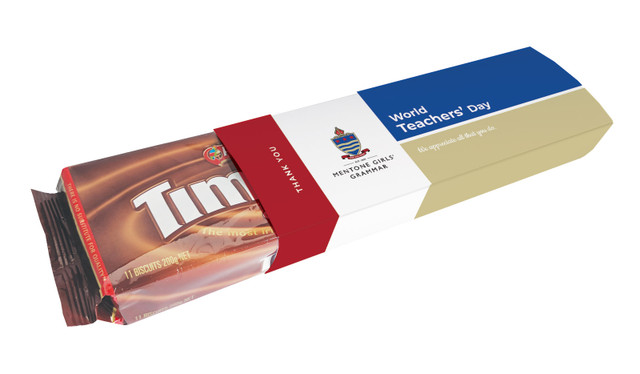 School Colours Teachers Day Custom Packet Of TimTams TM