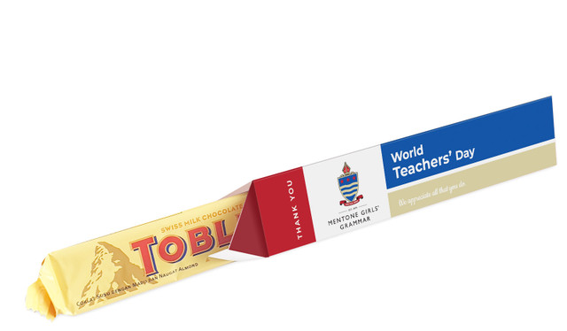 School Colours Teachers Day Toblerone Bar In A Box