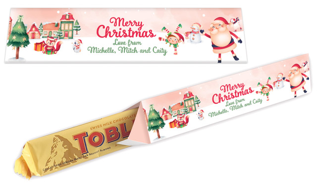 Christmas Village Toblerone Bar In A Box
