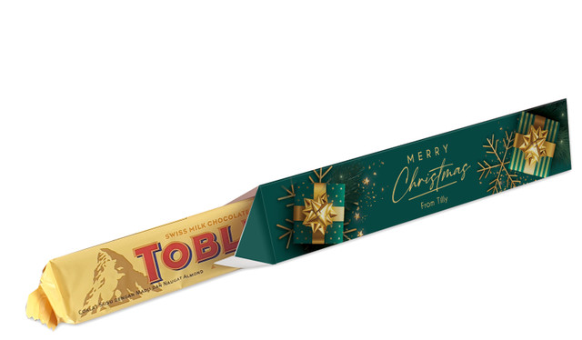 Green And Gold Gifts Christmas Toblerone Bar In A Box