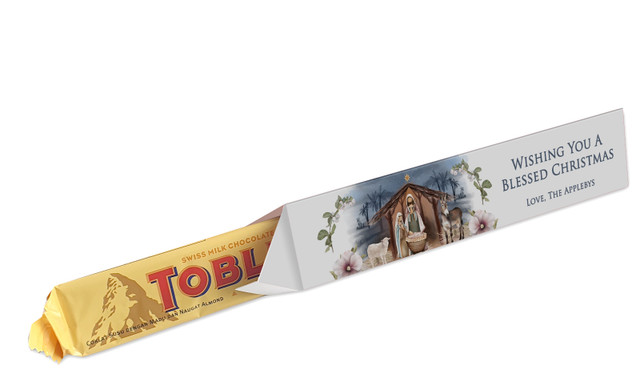 Nativity Scene Christmas Toblerone Bar In A Box