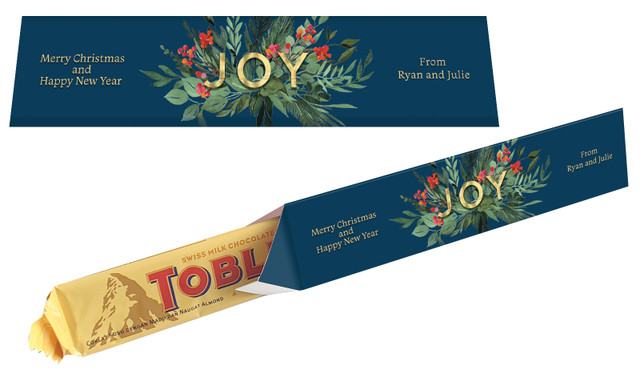 Joy Christmas Toblerone Bar In A Box