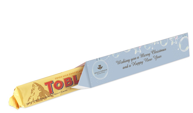 Crystal Baubles Christmas Toblerone Bar In A Box