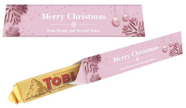 Pink Christmas Christmas Toblerone Bar In A Box
