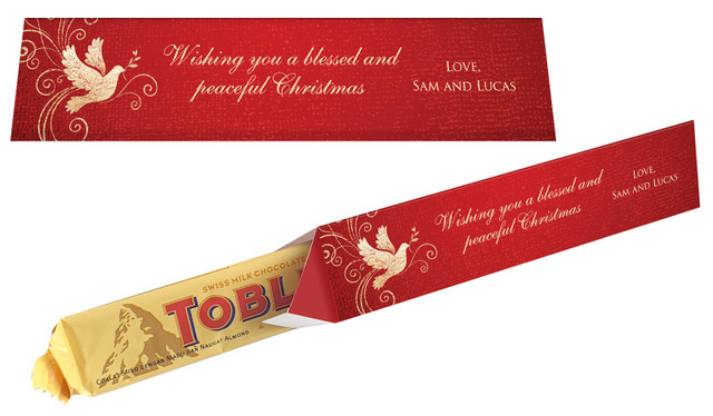 Dove In Gold Christmas Toblerone Bar In A Box