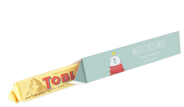 Polar Bear Christmas Toblerone Bar In A Box