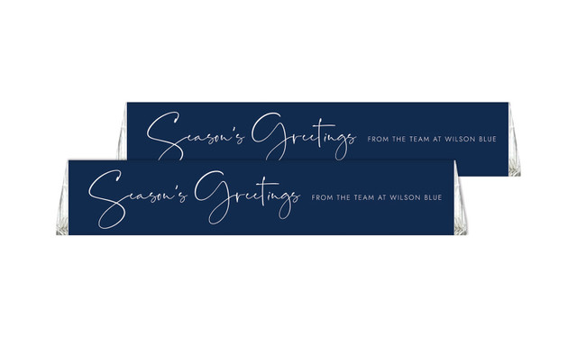 Navy Christmas Personalised Toblerone Bar 50g