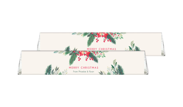 Country Style Christmas Personalised Toblerone Bar 50g