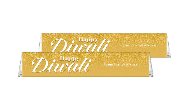Gold Dust Personalised Toblerone Diwali Chocolates 50g