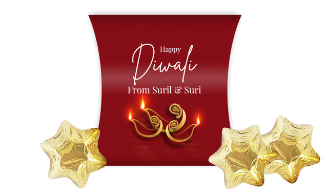 Elegant Lantern Diwali Personalised Pillow Boxes