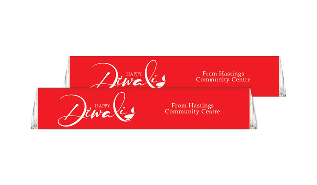 Red Personalised Toblerone Diwali Chocolates 50g