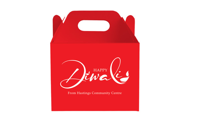 Red Diwali Personalised Gable Favour Box