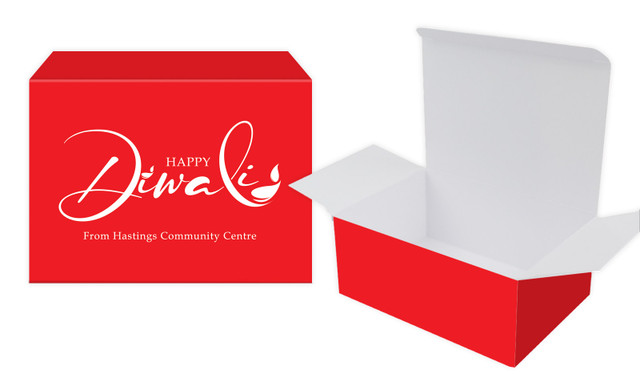 Red Diwali Personalised Tuck Gift Box