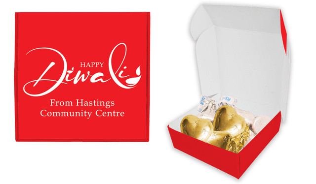Red Diwali Personalised Hugs And Kisses Box