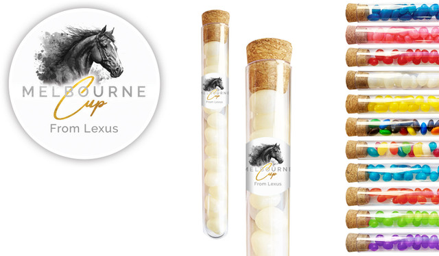 Dark Horse Melbourne Cup Horse Racing Test Tubes