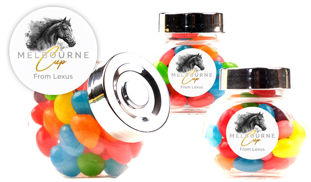 Dark Horse Melbourne Cup Horse Racing Mini Candy Jar