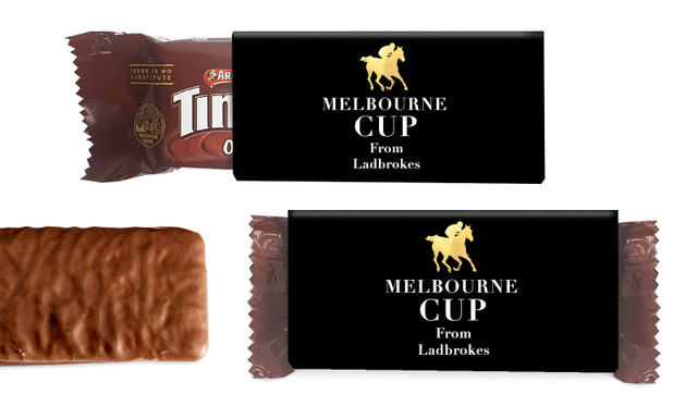 Gold Trip Melbourne Cup Horse Racing Individual TimTam TM (Box Of 150)