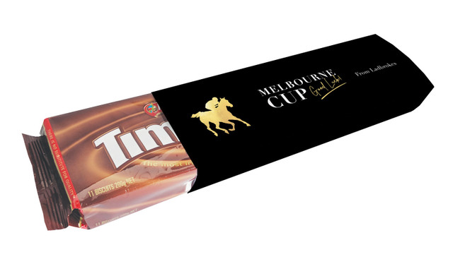 Gold Trip Melbourne Cup Horse Racing Custom Packet Of TimTams TM