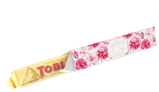 Pink Flowers Melbourne Cup Horse Racing Toblerone Bar In A Box