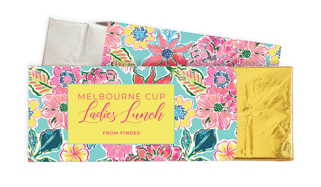 Spring Flowers Melbourne Cup Horse Racing Chocolate Bar In A Box
