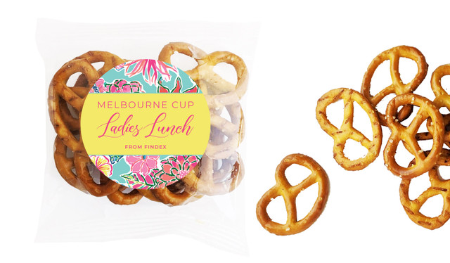 Spring Flowers Melbourne Cup Horse Racing Bag Of Pretzels