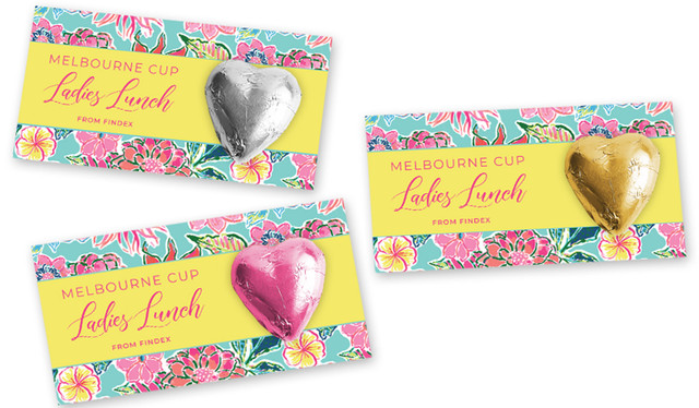 Spring Flowers Melbourne Cup Horse Racing Heart Card