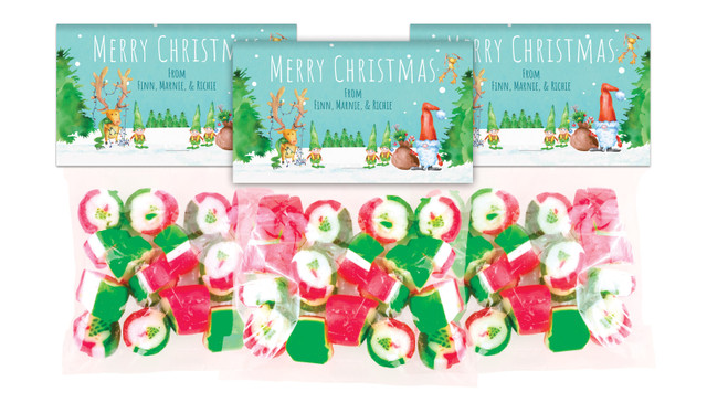 A Watercolour Christmas Festive Rock Candy Bags