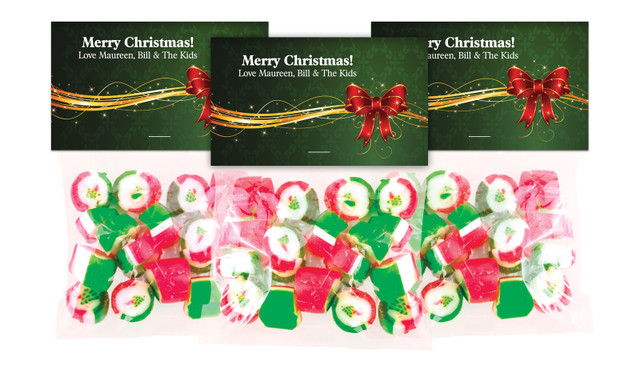Christmas Bow Festive Rock Candy Bags