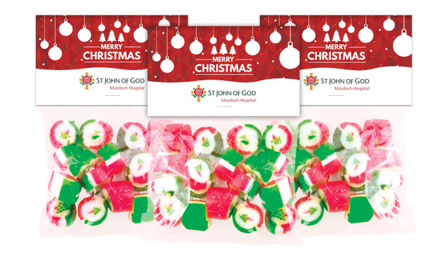 Corporate Christmas Festive Rock Candy Bags