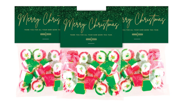 Glitter Festive Rock Candy Bags