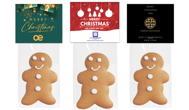 Gingerbread Man With Branded Topper