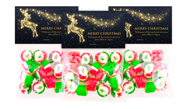 Glowing Reindeer Festive Rock Candy Bags