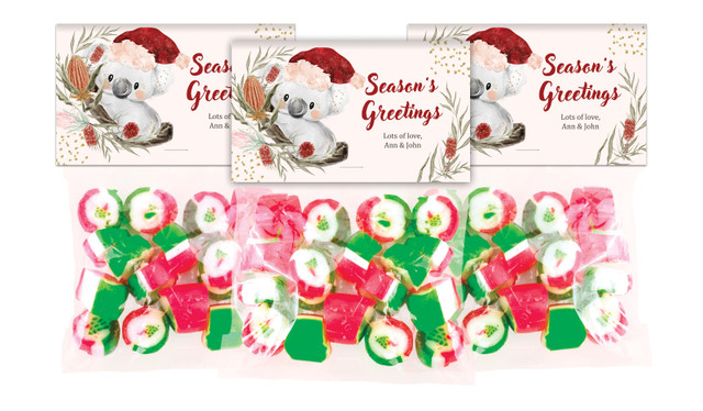 Koala Festive Rock Candy Bags