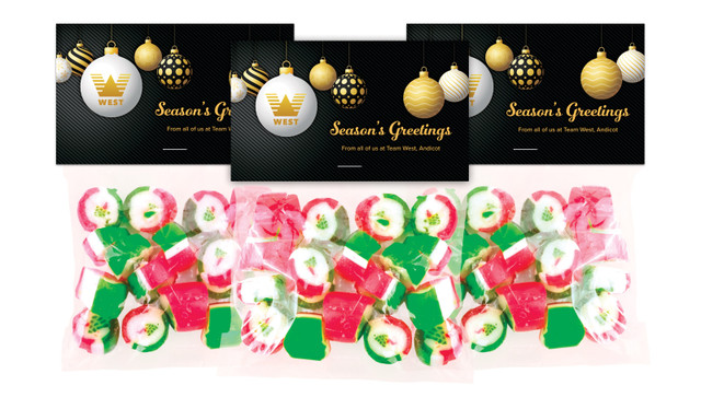 Luxury Black Festive Rock Candy Bags