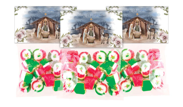 Nativity Scene Festive Rock Candy Bags