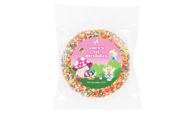 Fairy Garden Personalised Chocolate Freckle