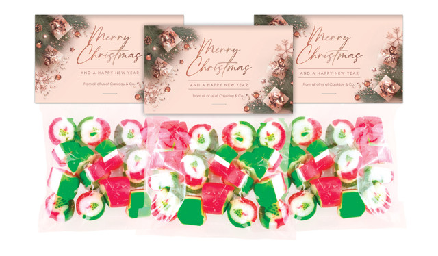 Rose Gold Gifts Festive Rock Candy Bags
