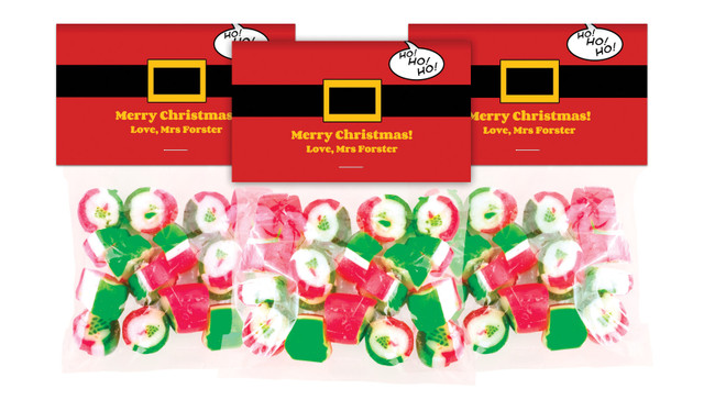 Santa Belt Festive Rock Candy Bags