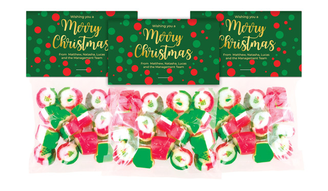 Xmas Dots Festive Rock Candy Bags