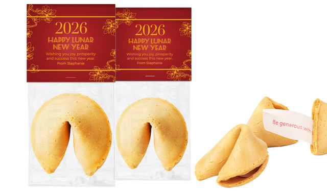 Cherry Blossoms Fortune Cookie With Personalised Topper
