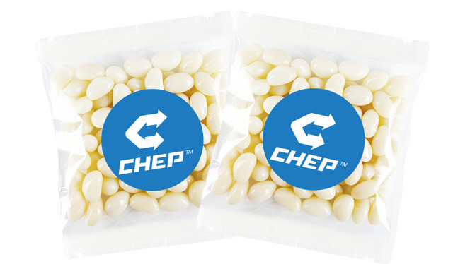 Blue example of Courier Transport Branded Lolly Bags (Choice Of Fillings)