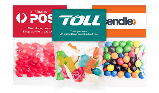 Courier Transport Lolly Bags With Branded Topper (Choice Of Filling)