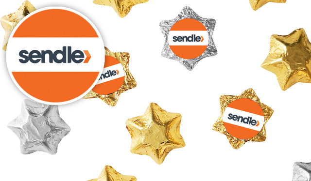 Branded For Courier Transport Chocolate Stars