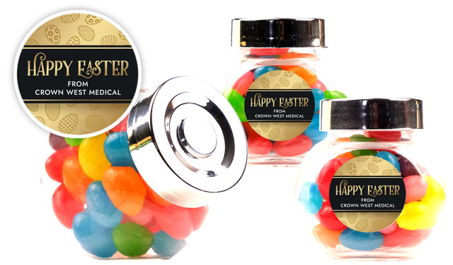 Bold Gold Easter Custom Mini Candy Jar