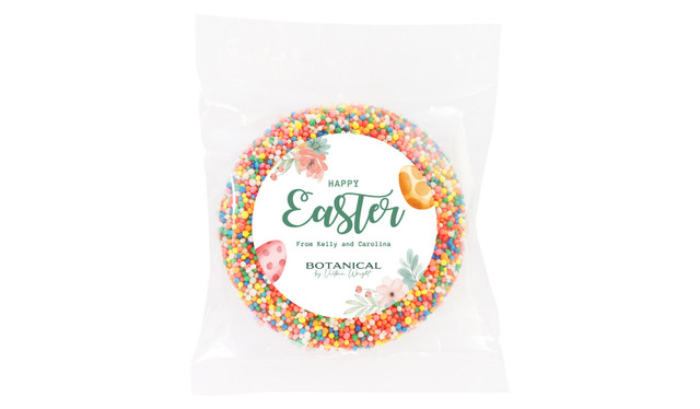 Botanical Eggs Personalised Easter Giant Chocolate Freckles