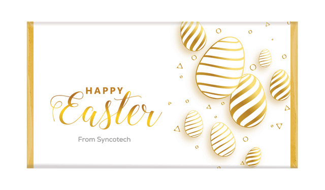 Bright Shiny Eggs Personalised Easter Chocolate Bars