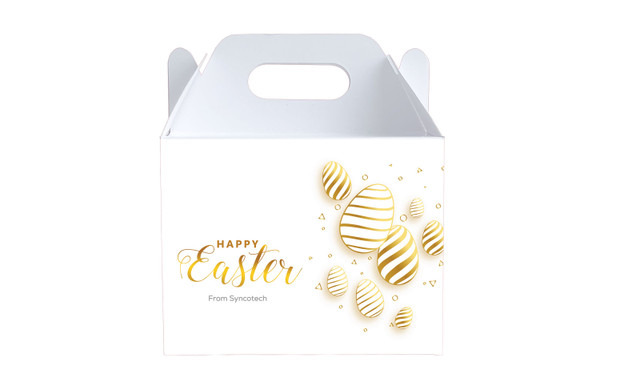 Bright Shiny Eggs Personalised Gable Favour Box
