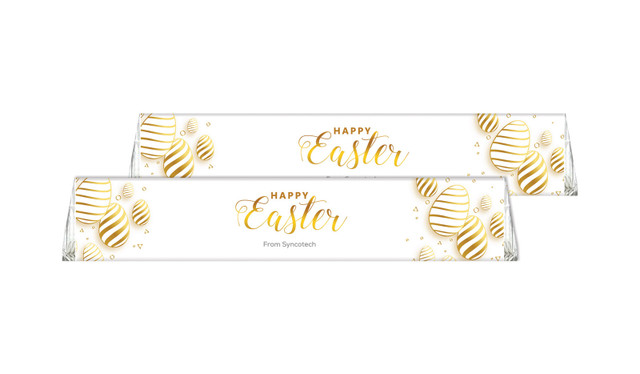 Bright Shiny Eggs Personalised Easter Toblerone Bars 50g